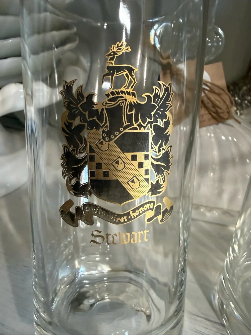 Stewart Gold Crest Highball Glasses - Set of 2